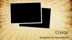  Presentation with old photo - Beautiful slide set featuring radiance brown - old vintage photo-cards on grunge backdrop and a  colored foreground