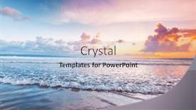  Presentation with indonesia - Slide set enhanced with radiant-colorful-sea-beach-sunset background and a light blue colored foreground