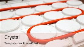  Presentation with floor - PPT layouts consisting of radiant floor heating tube red background and a coral colored foreground