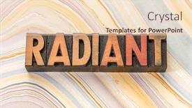  Presentation with vintage paper - Slide set featuring radiant-word-abstract-in-vintage background and a lemonade colored foreground