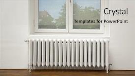  Presentation with heating and cooling - Cool new presentation with radiating - heating radiator and window backdrop and a light gray colored foreground