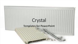  Presentation with octopus on isolated white - Beautiful PPT theme featuring radiating - heating white radiator isolated backdrop and a light gray colored foreground