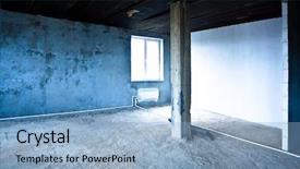  Presentation with interior - Cool new PPT theme with three books of law stack up over white backdrop and a light gray colored foreground