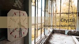  Presentation with pripyat - Beautiful presentation featuring radiation aging - gym in abandoned pripyat school backdrop and a  colored foreground