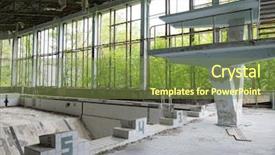  Presentation with swimming pool - Presentation with radiation aging - gym with swimming pool background and a  colored foreground