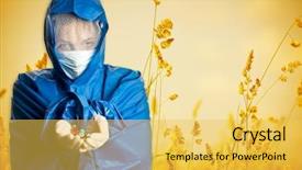  Presentation with radiation - Slides with radiation dose - medicine doctor with vaccine background and a  colored foreground