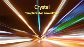  Presentation with light abstract - Amazing PPT theme having radiator car - abstract colored light at night backdrop and a wine colored foreground