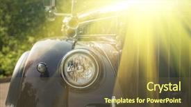  Presentation with radiator car - Amazing PPT layouts having radiator car - new retro truck closeup backdrop and a tawny brown colored foreground