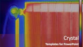  Presentation with infrared - Audience pleasing theme consisting of radiator heater infrared thermal image backdrop and a  colored foreground