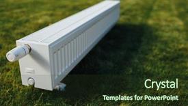  Presentation with tiffany green - Cool new presentation with radiator on green lawn ecological backdrop and a  colored foreground