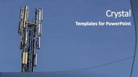  Presentation with austria politic - Beautiful presentation design featuring radio access antenna - mobilfunksender austria backdrop and a  colored foreground