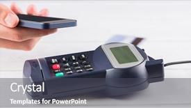  Presentation with pay - Audience pleasing slide deck consisting of radio frequency identification - man using smartphone to express backdrop and a  colored foreground