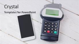  Presentation with radio frequency identification - Presentation design consisting of radio frequency identification - overhead of pin terminal background and a  colored foreground