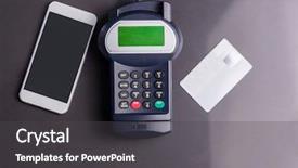  Presentation with radio frequency identification - Amazing slide deck having radio frequency identification - overhead of pin terminal backdrop and a  colored foreground