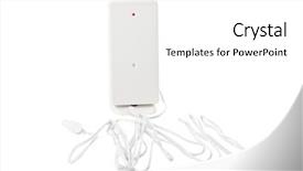  Presentation with radio station - Amazing slide deck having radio thermometer for weather station backdrop and a white colored foreground