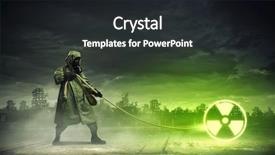  Presentation with nuclear - Cool new slides with winter sweater design grey knitting backdrop and a dark gray colored foreground