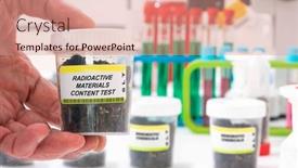  Presentation with radioactive - Presentation design consisting of radioactive-materials-radioactive-materials-content background and a  colored foreground