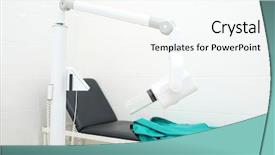  Presentation with medical equipment - Slides enhanced with radiograph teeth - x-ray equipment in a medical background and a white colored foreground