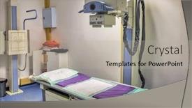  Presentation with complete - Theme featuring radiography-machine-complete-room-view background and a light gray colored foreground