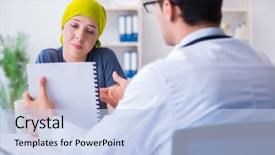  Presentation with cancer - Cool new presentation with radiology breast - cancer patient visiting doctor backdrop and a  colored foreground