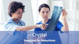  Presentation with radiology - Slides with radiology surgery people and medicine background and a teal colored foreground