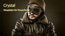  Presentation with freedom fighter india - Colorful slide set enhanced with raf - fighter pilot with hat backdrop and a tawny brown colored foreground