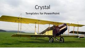  Presentation with c 130 plane - Presentation theme having raf - historic plane curtiss jn-4 background and a white colored foreground