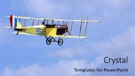  Presentation with rc plane electronics - Amazing presentation theme having raf - historic plane curtiss jn-4 backdrop and a  colored foreground