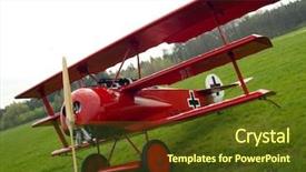  Presentation with pre historic of india - Presentation theme with raf - historic triplane fokker dr 1 background and a tawny brown colored foreground