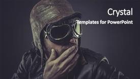  Presentation with pilot - Amazing theme having raf - jacket pilot dressed in vintage backdrop and a  colored foreground