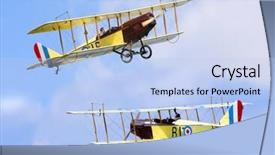  Presentation with c 130 plane - Audience pleasing presentation consisting of raf - two historic plane curtiss jn-4 backdrop and a light blue colored foreground