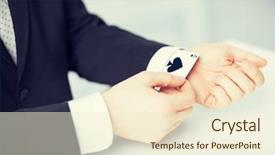  Presentation with raffle - Amazing theme having raffle - close up of mans hand backdrop and a cream colored foreground