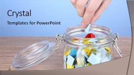  Presentation with raffle - Slides having raffle - hand throwing piece of paper background and a light blue colored foreground