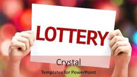  Presentation with lottery - Theme enhanced with raffle - lottery card with colorful background background and a coral colored foreground