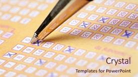  Presentation with lottery - Slide deck consisting of raffle - photo shot of lottery background and a lemonade colored foreground