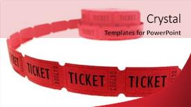  Presentation with entertainment - Slide deck enhanced with raffle - tickets used for entrance background and a coral colored foreground