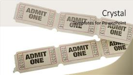  Presentation with raffle - Amazing theme having raffle - vintage admit one tickets close backdrop and a mint green colored foreground