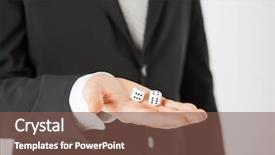  Presentation with raffle - Beautiful presentation theme featuring raffle winner - close up of mans hand backdrop and a violet colored foreground