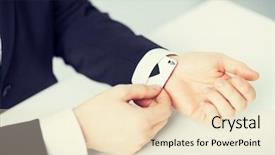  Presentation with raffle - Audience pleasing PPT theme consisting of raffle winner - close up of mans hand backdrop and a lemonade colored foreground