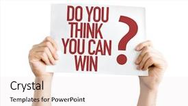  Presentation with raffle - Slide set consisting of raffle winner - do you think you can background and a sky blue colored foreground