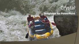  Presentation with rafting - Colorful slide deck enhanced with rafting-competition backdrop and a gray colored foreground