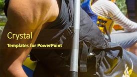  Presentation with rafting - Beautiful PPT theme featuring rafting-team-summer-extreme-water backdrop and a tawny brown colored foreground