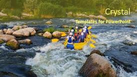  Presentation with rafting - Presentation with rafting-team-summer-extreme-water background and a tawny brown colored foreground