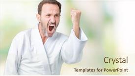  Presentation with kimono - Cool new slide set with ragbe - handsome middle age senior man backdrop and a soft green colored foreground