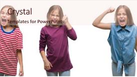  Presentation with anger kid - Amazing slide deck having rageful children - collage of young beautiful little backdrop and a lemonade colored foreground