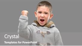  Presentation with rain and dark - Audience pleasing slide deck consisting of rageful children - dark haired little child wearing backdrop and a  colored foreground