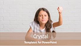  Presentation with anger kid - PPT layouts featuring rageful children - young hispanic kid sitting background and a  colored foreground