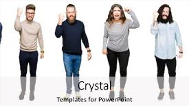  Presentation with aggressive people - Cool new PPT theme with while shouting with anger rage backdrop and a  colored foreground