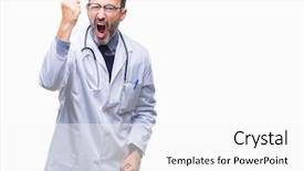  Presentation with gastrointestinal medical concept gerd - PPT layouts enhanced with while shouting with anger rage background and a white colored foreground