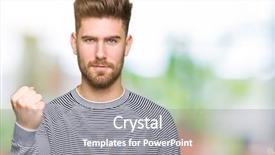  Presentation with anger - Slide set consisting of while shouting with anger rage background and a  colored foreground